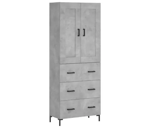 Kõrge Kapp, Betoonhall, 69,5 X 34 X 180 cmTehispuit