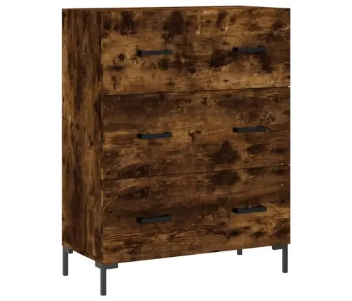 Komoda, Dūminio Ąžuolo Spalvos, 69,5X34X180cm Apdirbta Mediena