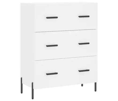 Komoda, Baltos Spalvos, 69,5X34X180cm Apdirbta Mediena