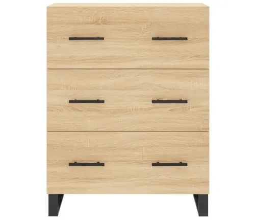 Komoda, Sonoma Ąžuolo Spalvos, 69,5X34X180cm Apdirbta Mediena