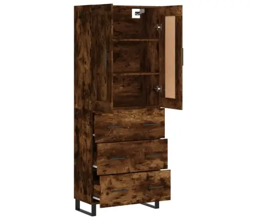 Augstais Skapis, Ozolkoka, 69,5X34X180 Cm, Inženierijas Koks Vidaxl