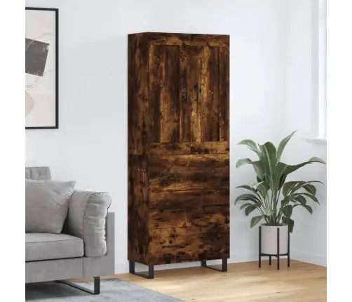 Augstais Skapis, Ozolkoka, 69,5X34X180 Cm, Inženierijas Koks Vidaxl