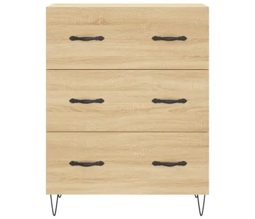 Komoda, Sonoma Ąžuolo Spalvos, 69,5X34X180cm Apdirbta Mediena