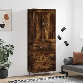 Augstais Skapis, Ozolkoka, 69,5X34X180 Cm, Inženierijas Koks Vidaxl