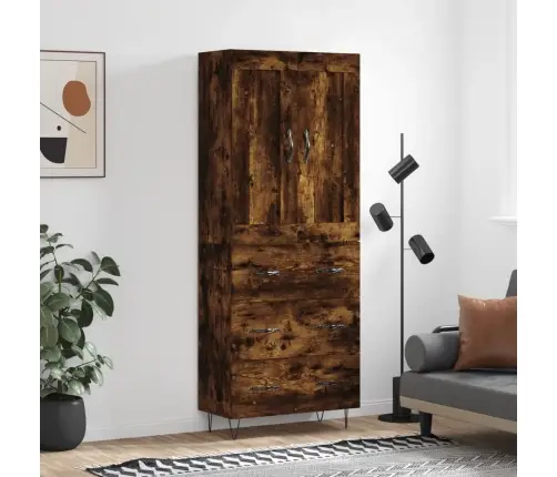 Augstais Skapis, Ozolkoka, 69,5X34X180 Cm, Inženierijas Koks Vidaxl Augstais Skapis, Ozolkoka, 69,5X34X180 Cm, Inženierijas Koks Vidaxl