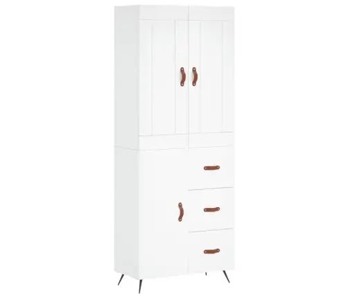 Augstais Skapis, Balts, 69,5X34X180 Cm, Inženierijas Koks Vidaxl