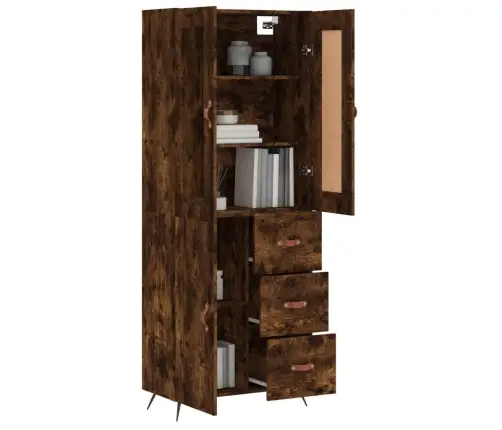 Augstais Skapis, Ozolkoka, 69,5X34X180 Cm, Inženierijas Koks Vidaxl