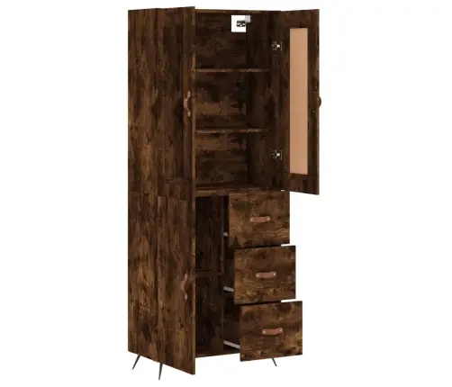 Augstais Skapis, Ozolkoka, 69,5X34X180 Cm, Inženierijas Koks Vidaxl