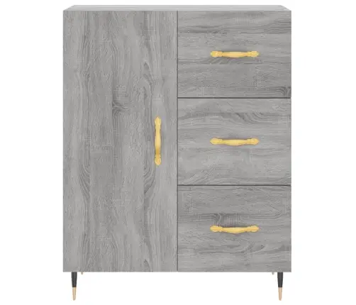 Kõrge Kapp, Hall Sonoma Tamm, 69,5 X 34 X 180 cm Tehispuit