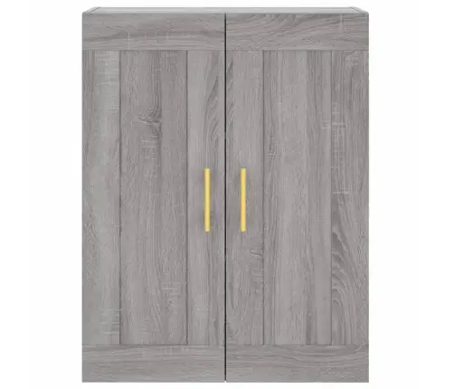 Augstais Skapis, Pelēks, 69,5X34X180 Cm, Inženierijas Koks Vidaxl