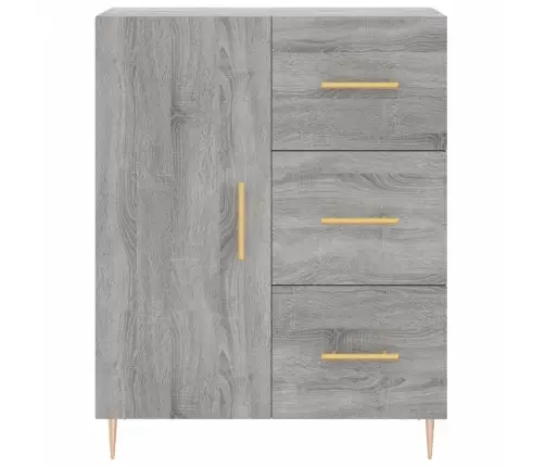 Augstais Skapis, Pelēks, 69,5X34X180 Cm, Inženierijas Koks Vidaxl