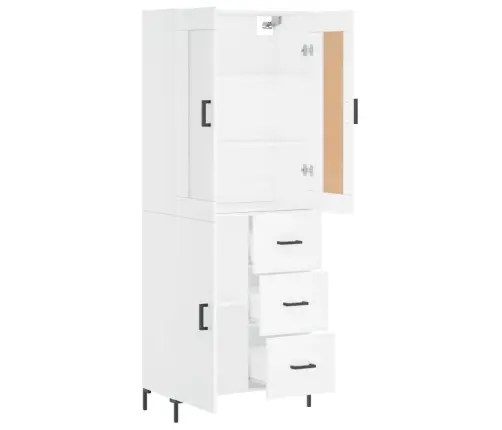 Augstais Skapis, Balts, 69,5X34X180 Cm, Inženierijas Koks Vidaxl