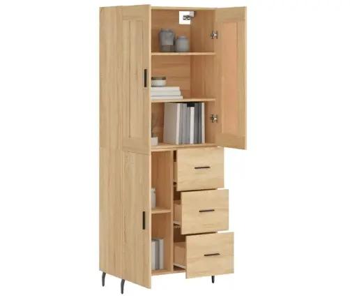 Augstais Skapis, Ozolkoka, 69,5X34X180 Cm, Inženierijas Koks Vidaxl Augstais Skapis, Ozolkoka, 69,5X34X180 Cm, Inženierijas Koks Vidaxl