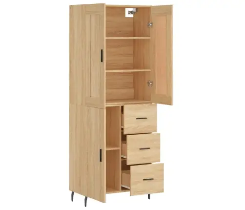 Augstais Skapis, Ozolkoka, 69,5X34X180 Cm, Inženierijas Koks Vidaxl Augstais Skapis, Ozolkoka, 69,5X34X180 Cm, Inženierijas Koks Vidaxl