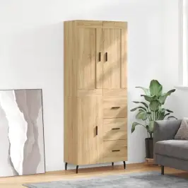 Augstais Skapis, Ozolkoka, 69,5X34X180 Cm, Inženierijas Koks Vidaxl