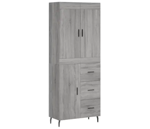Augstais Skapis, Pelēks, 69,5X34X180 Cm, Inženierijas Koks Vidaxl Augstais Skapis, Pelēks, 69,5X34X180 Cm, Inženierijas Koks Vidaxl