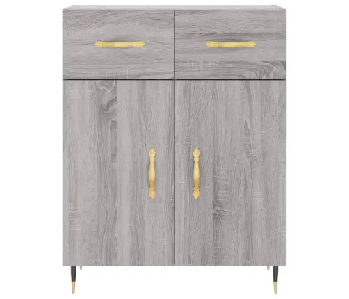 Augstais Skapis, Pelēks, 69,5X34X180 Cm, Inženierijas Koks Vidaxl