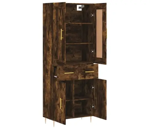 Augstais Skapis, Ozolkoka, 69,5X34X180 Cm, Inženierijas Koks Vidaxl