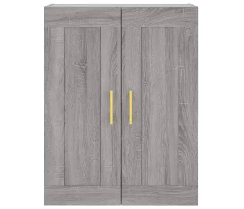 Augstais Skapis, Pelēks, 69,5X34X180 Cm, Inženierijas Koks Vidaxl