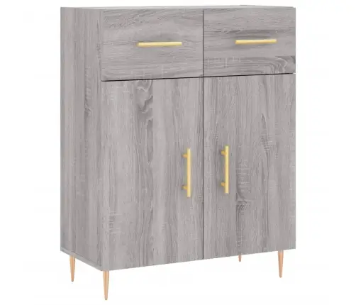 Augstais Skapis, Pelēks, 69,5X34X180 Cm, Inženierijas Koks Vidaxl