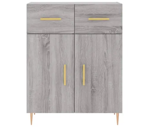 Augstais Skapis, Pelēks, 69,5X34X180 Cm, Inženierijas Koks Vidaxl