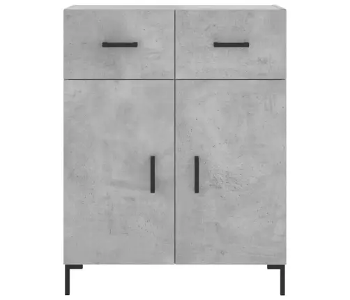 Komoda, Betono Pilkos Spalvos, 69,5X34X180cm Apdirbta Mediena
