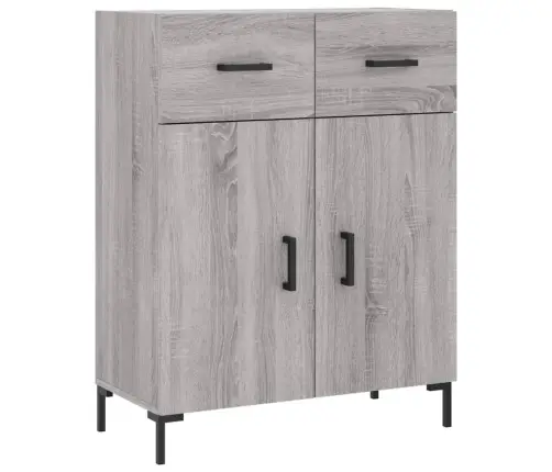 Augstais Skapis, Pelēks, 69,5X34X180 Cm, Inženierijas Koks Vidaxl