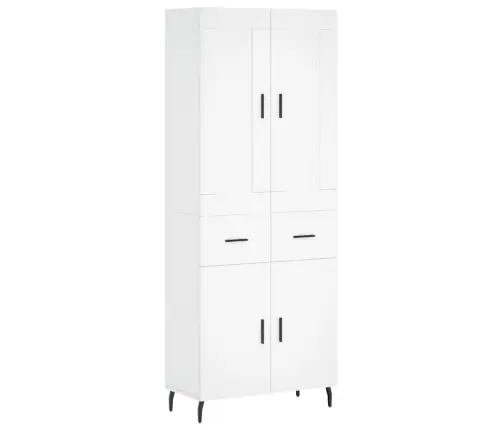 Augstais Skapis, Balts, 69,5X34X180 Cm, Inženierijas Koks Vidaxl