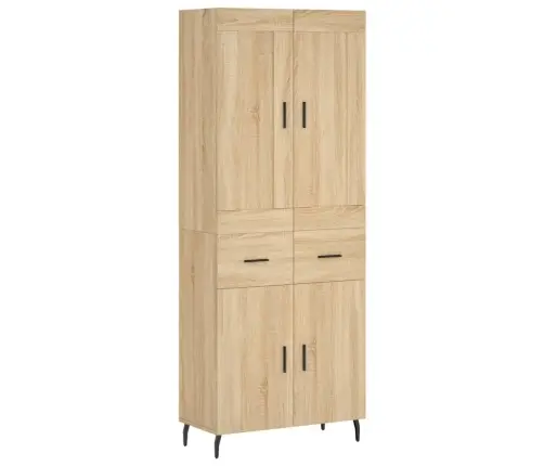 Augstais Skapis, Ozolkoka, 69,5X34X180 Cm, Inženierijas Koks Vidaxl