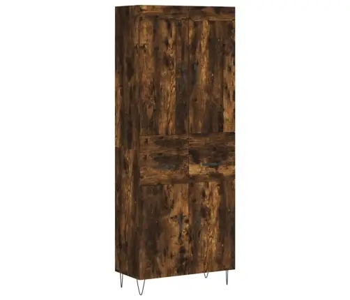 Komoda, Dūminio Ąžuolo Spalvos, 69,5X34X180cm Apdirbta Mediena