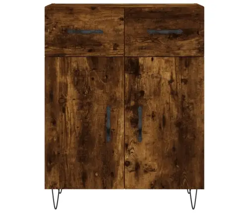 Komoda, Dūminio Ąžuolo Spalvos, 69,5X34X180cm Apdirbta Mediena