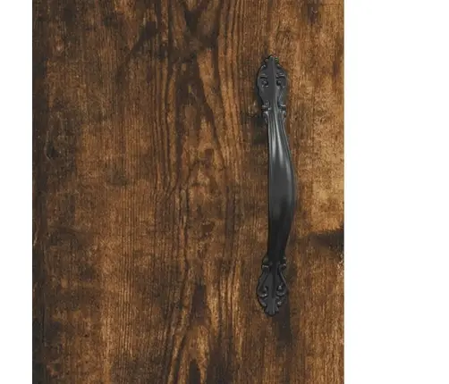 Komoda, Dūminio Ąžuolo Spalvos, 69,5X34X180cm Apdirbta Mediena