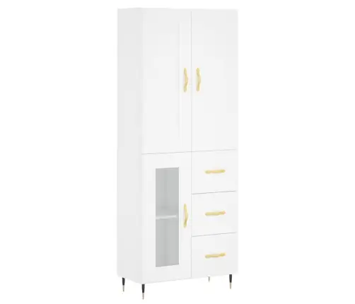 Kõrge Kapp, Valge, 69,5 X 34 X 180 cm Tehispuit Kõrge Kapp, Valge, 69,5 X 34 X 180 cm Tehispuit