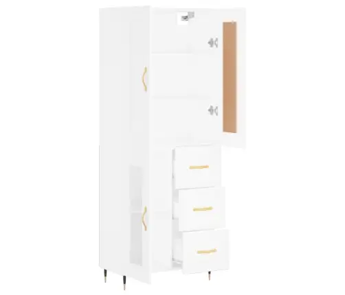 Kõrge Kapp, Valge, 69,5 X 34 X 180 cm Tehispuit Kõrge Kapp, Valge, 69,5 X 34 X 180 cm Tehispuit