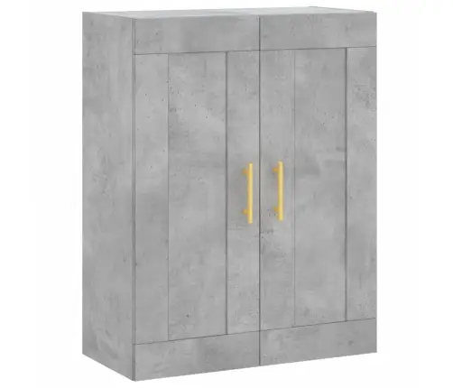 Augstais Skapis, Pelēks, 69,5X34X180 Cm, Inženierijas Koks Vidaxl