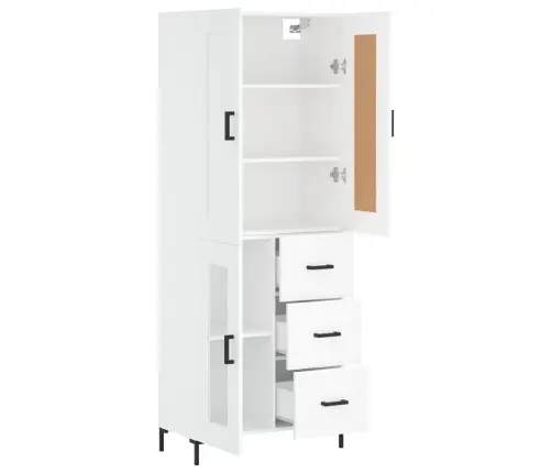 Komoda, Baltos Spalvos, 69,5X34X180cm Apdirbta Mediena Komoda, Baltos Spalvos, 69,5X34X180cm Apdirbta Mediena