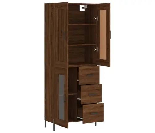 Augstais Skapis, Ozolkoka, 69,5X34X180 Cm, Inženierijas Koks Vidaxl Augstais Skapis, Ozolkoka, 69,5X34X180 Cm, Inženierijas Koks Vidaxl