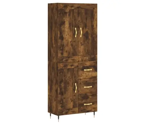 Augstais Skapis, Ozolkoka, 69,5X34X180 Cm, Inženierijas Koks Vidaxl