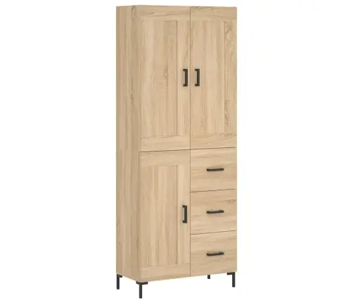 Augstais Skapis, Ozolkoka, 69,5X34X180 Cm, Inženierijas Koks Vidaxl