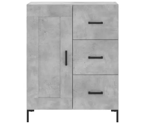 Augstais Skapis, Pelēks, 69,5X34X180 Cm, Inženierijas Koks Vidaxl