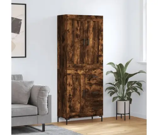 Augstais Skapis, Ozolkoka, 69,5X34X180 Cm, Inženierijas Koks Vidaxl