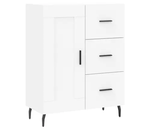Kõrge Kapp, Valge, 69,5 X 34 X 180 cm Tehispuit