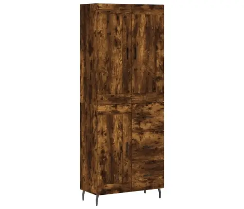 Komoda, Dūminio Ąžuolo Spalvos, 69,5X34X180cm Apdirbta Mediena