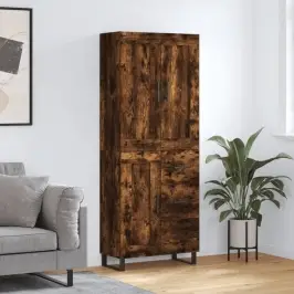 Augstais Skapis, Ozolkoka, 69,5X34X180 Cm, Inženierijas Koks Vidaxl
