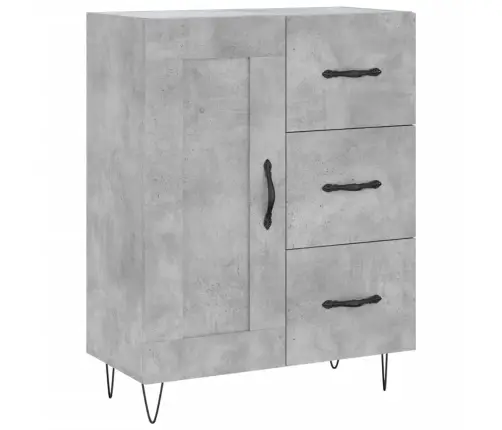Augstais Skapis, Pelēks, 69,5X34X180 Cm, Inženierijas Koks Vidaxl