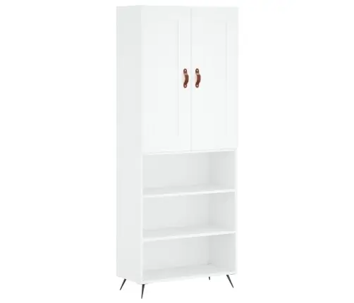 Augstais Skapis, Balts, 69,5X34X180 Cm, Inženierijas Koks Vidaxl Augstais Skapis, Balts, 69,5X34X180 Cm, Inženierijas Koks Vidaxl