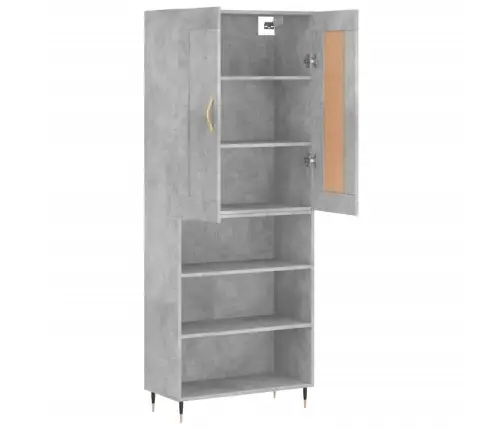 Kõrge Kapp, Betoonhall, 69,5 X 34 X 180 cmTehispuit