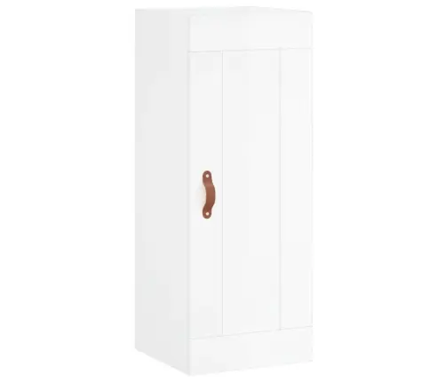 Kõrge Kapp, Kõrgläikega Valge, 34,5X34X180 cm Tehispuit