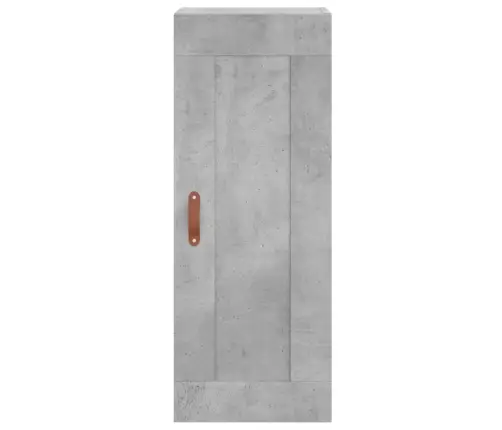 Augstais Skapītis, Pelēks, 34,5X34X180 Cm, Inženierijas Koks Vidaxl