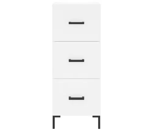 Augstais Skapītis, Balts, 34,5X34X180 Cm, Inženierijas Koks Vidaxl